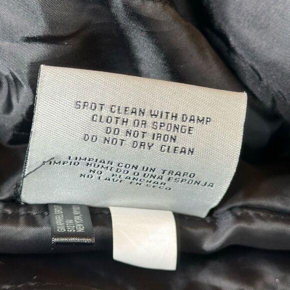 Levi Faux Leather Black Jacket Zippered Closure Vintage Motorcycle Style Size XL - Picture 11 of 12